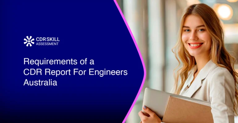 Requirements os a CDR Report for Engineers AUstralia